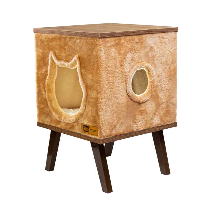Mueble De Melamina P/Gato C&P (40x40x60 Cm) Beige/Camello, , large image number null